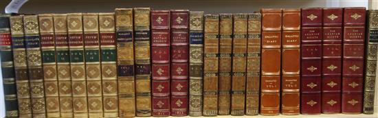 Bindings - including Whistons Josephus, 4 vols, blind and gilt decorated black / brown calf, Glasgow, 1818-1820; (23 books)